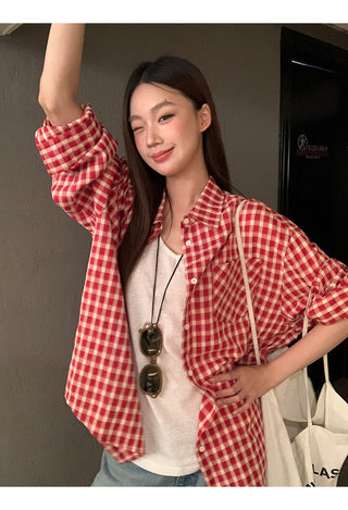 red Western shirt
