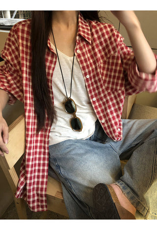 red Western shirt
