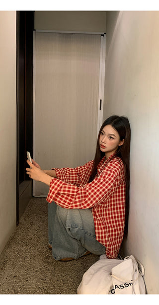 red Western shirt