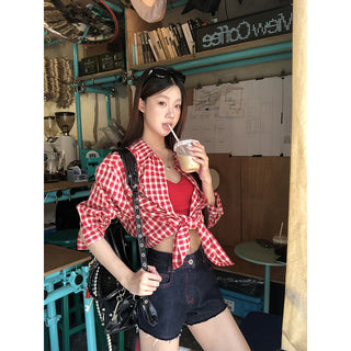 red Western shirt