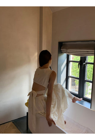 waist-tight long dress