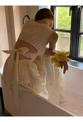 waist-tight long dress