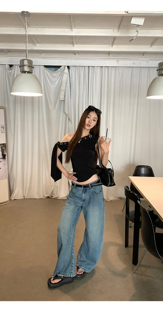 light blue jeans