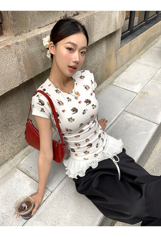 white unique top