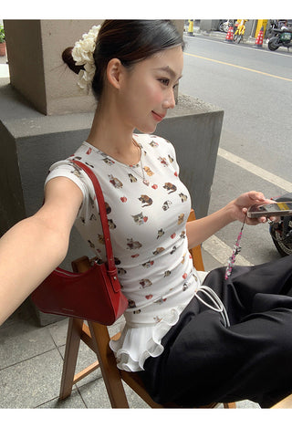 white unique top