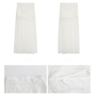 white lace skirt