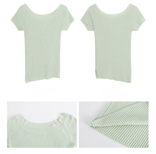 knit strapless top