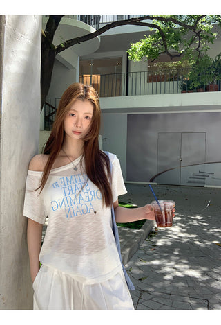 white sun blouse