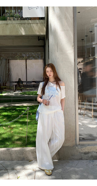 white sun blouse