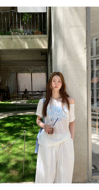 white sun blouse