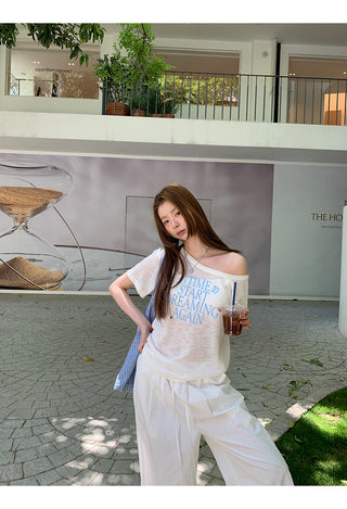 white sun blouse