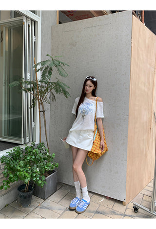 white sun blouse