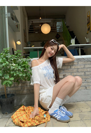 white sun blouse