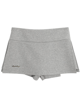 gray culotte skirt