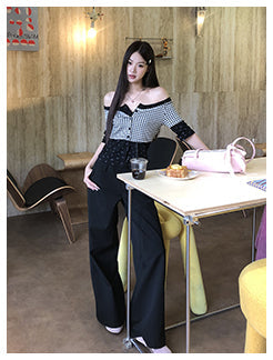 black strapless top
