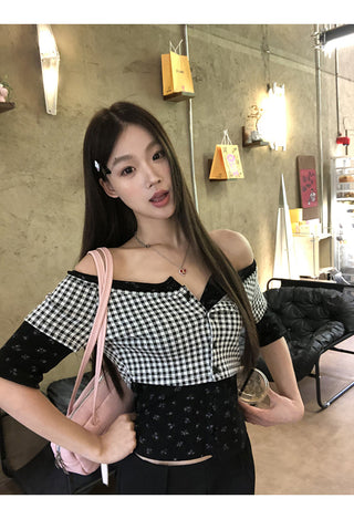 black strapless top