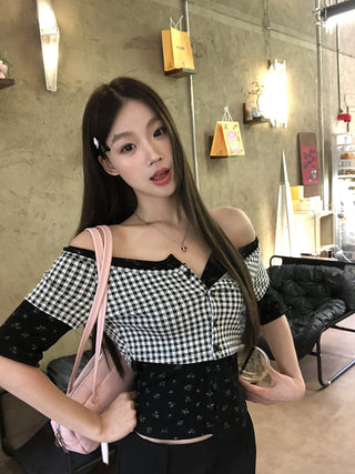 black strapless top