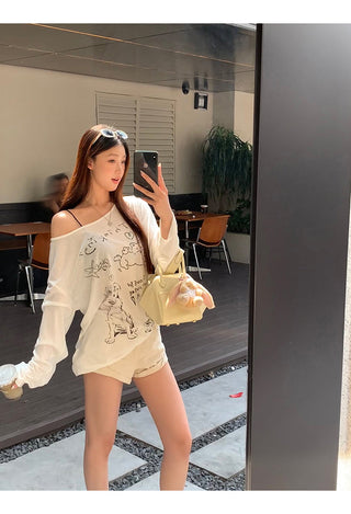denim shorts