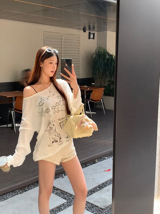 denim shorts