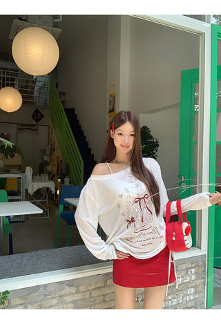 red petite skirt