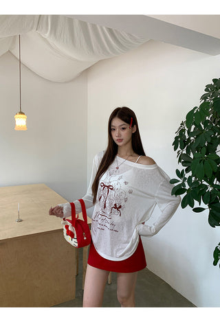 red petite skirt