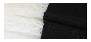 black lace camisole