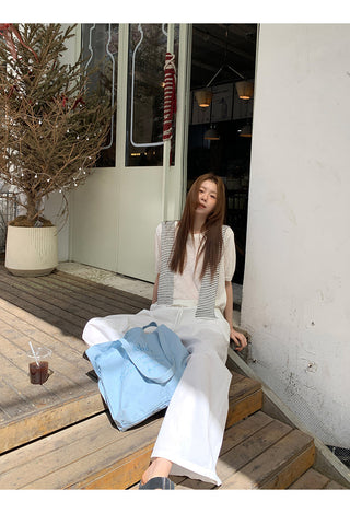 white Korean top