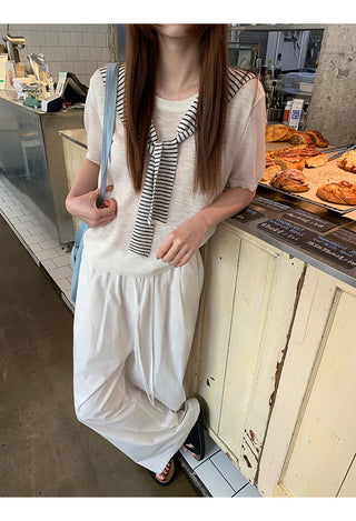 white Korean top