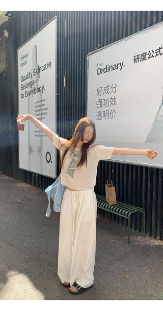 white Korean top