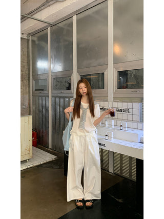 white Korean top