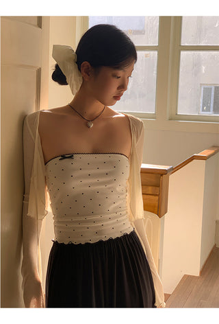 V-neck cardigan tops