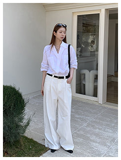 white luxury shirt