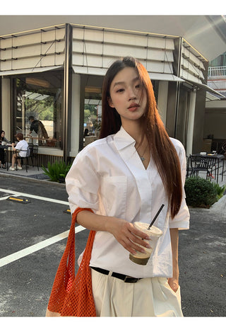 white luxury shirt