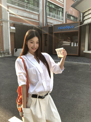 white luxury shirt