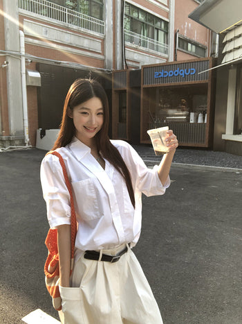 white luxury shirt