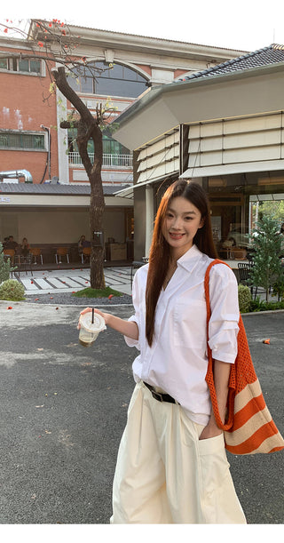 white luxury shirt