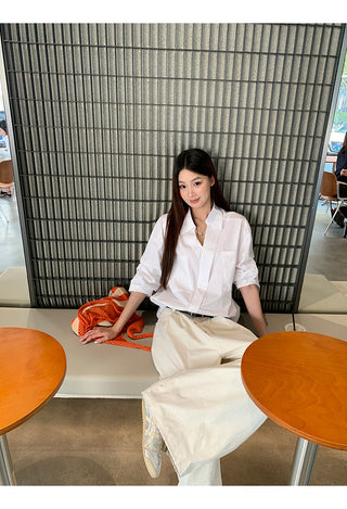 white luxury shirt