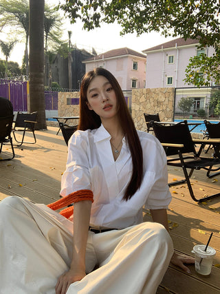 white luxury shirt