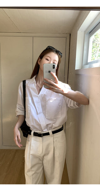 white luxury shirt
