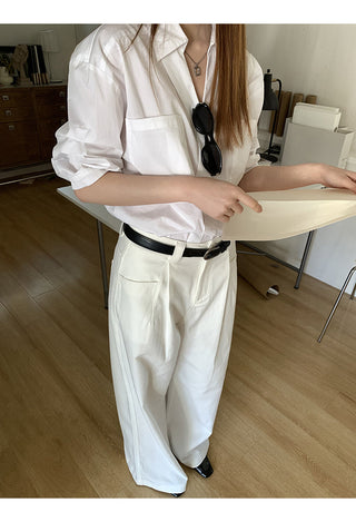 white luxury shirt