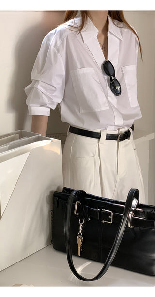 white luxury shirt