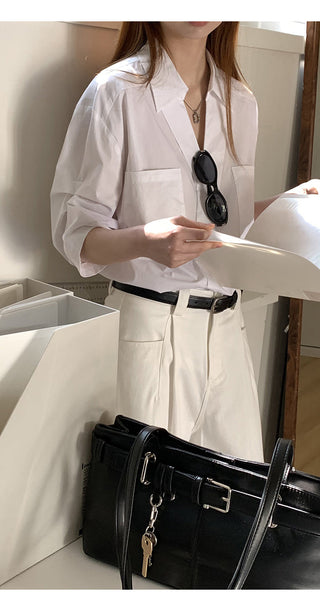white luxury shirt