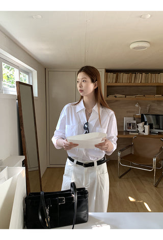 white luxury shirt