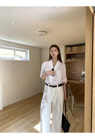 white luxury shirt