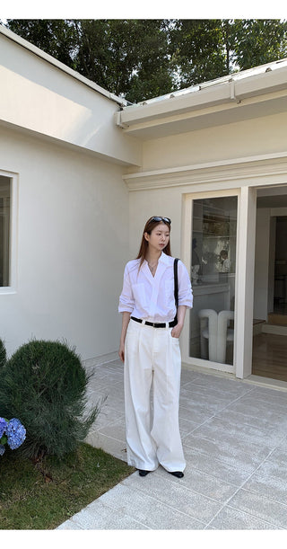 white luxury shirt