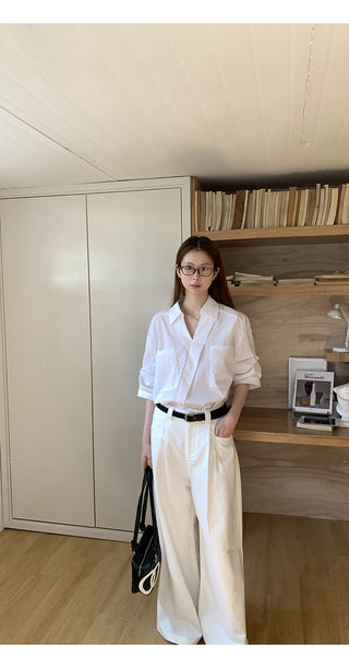white luxury shirt