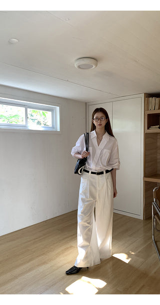 white luxury shirt