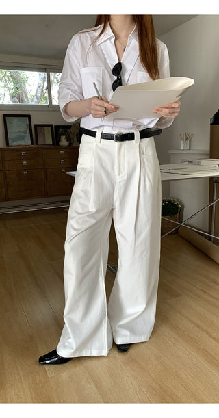 white luxury shirt
