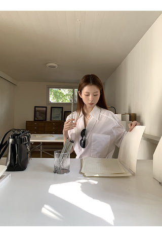 white luxury shirt