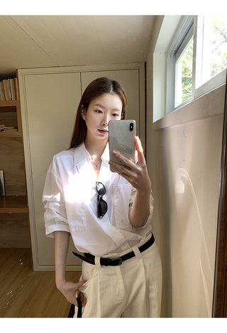 white luxury shirt